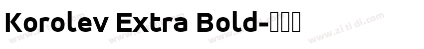 Korolev Extra Bold字体转换